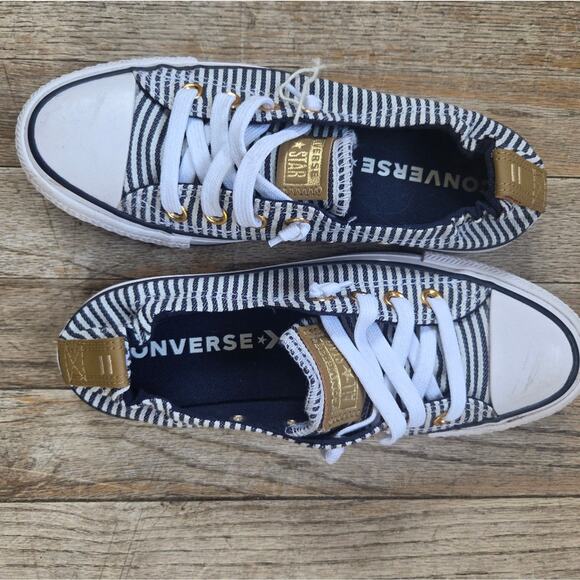 Converse Chuck Taylor All Star Shoreline Slip Striped Sneakers Womens Size 6.5 - Picture 4 of 5